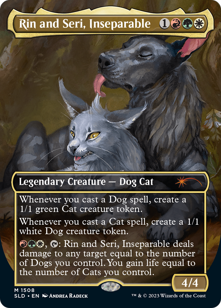 Rin and Seri, Inseparable (1508) // Rin and Seri, Inseparable [Secret Lair Commander Deck: Raining Cats and Dogs] - Destination Retro
