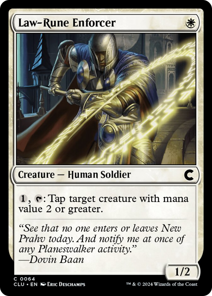 Law-Rune Enforcer [Ravnica: Clue Edition] - Destination Retro