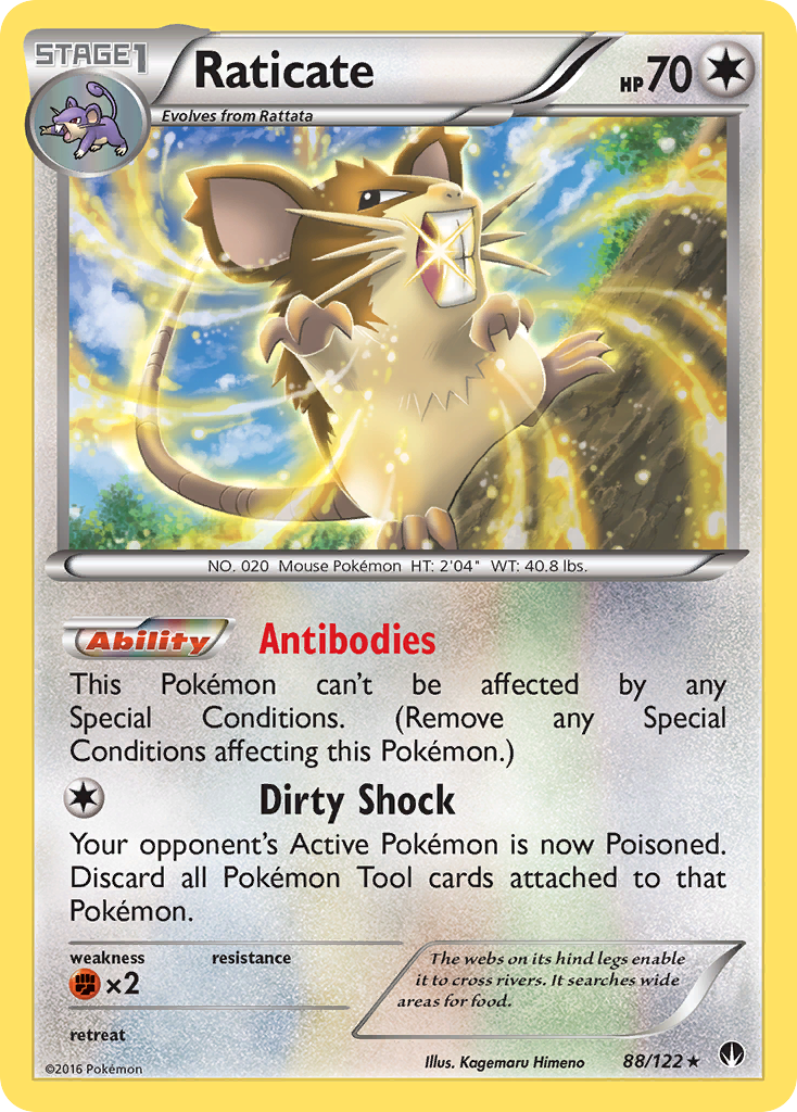 Raticate (88/122) [XY: BREAKpoint] - Destination Retro