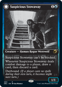 Suspicious Stowaway // Seafaring Werewolf [Innistrad: Double Feature] - Destination Retro
