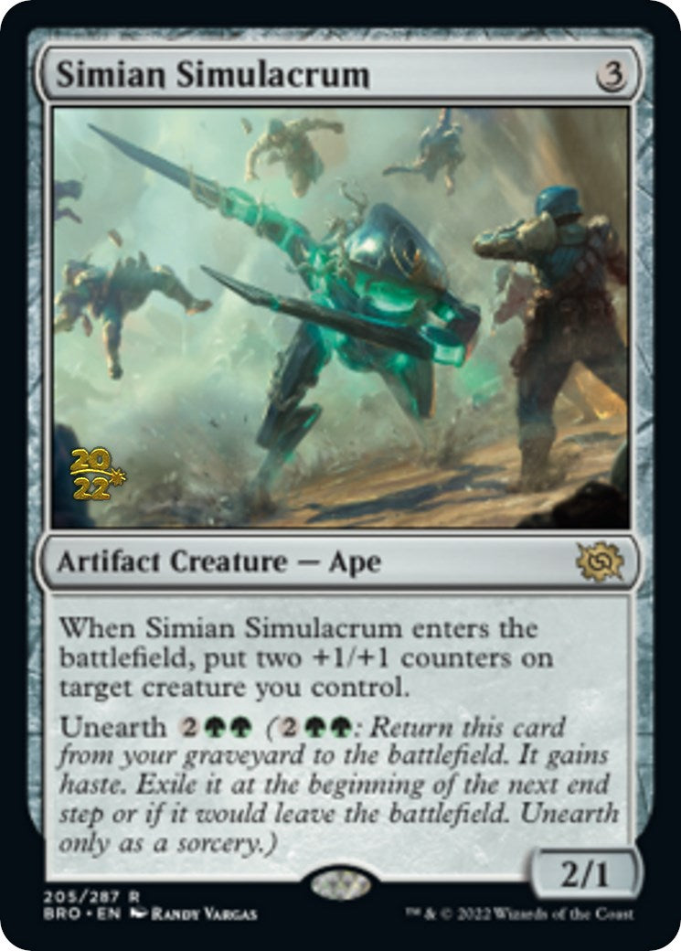 Simian Simulacrum [The Brothers' War: Prerelease Promos] - Destination Retro