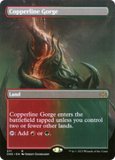 Copperline Gorge (Borderless Alternate Art) [Phyrexia: All Will Be One] - Destination Retro