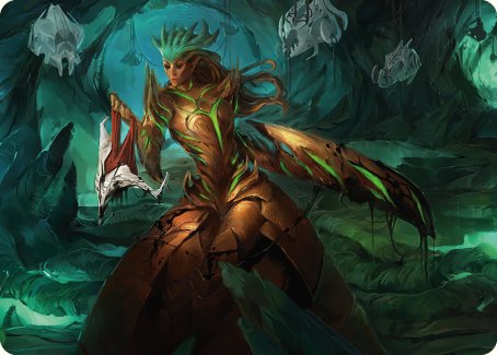 Glissa Sunslayer Art Card [Phyrexia: All Will Be One Art Series] - Destination Retro