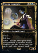 Obscura Interceptor (Showcase Golden Age Gilded Foil) [Streets of New Capenna] - Destination Retro