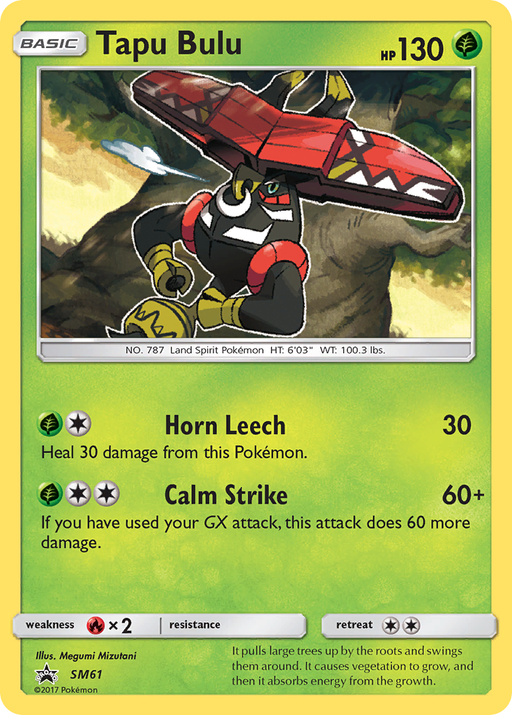 Tapu Bulu (SM61) [Sun & Moon: Black Star Promos] - Destination Retro