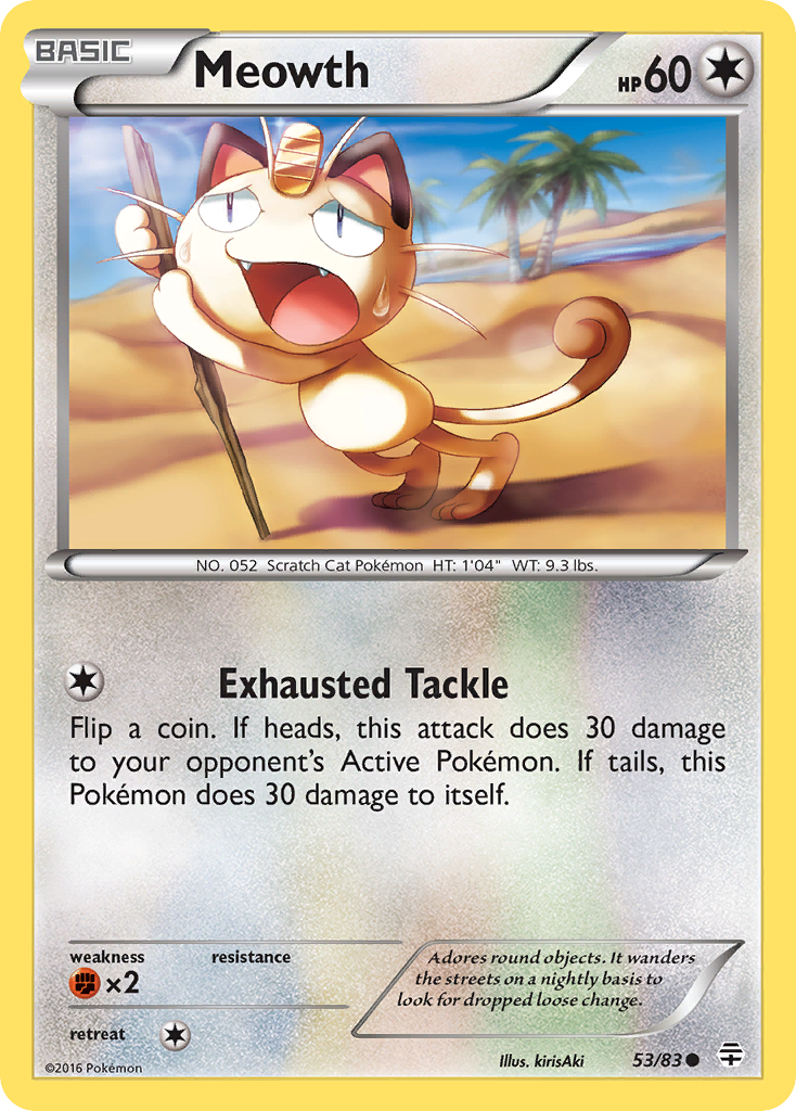 Meowth (53/83) [XY: Generations] - Destination Retro
