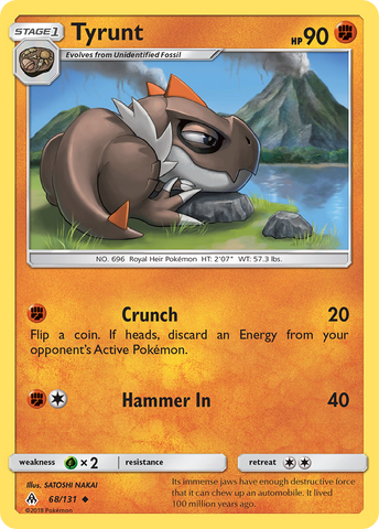 Tyrunt (68/131) [Sun & Moon: Forbidden Light] - Destination Retro