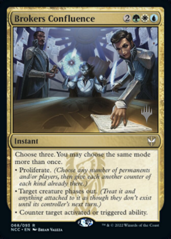 Brokers Confluence (Promo Pack) [Streets of New Capenna Commander Promos] - Destination Retro