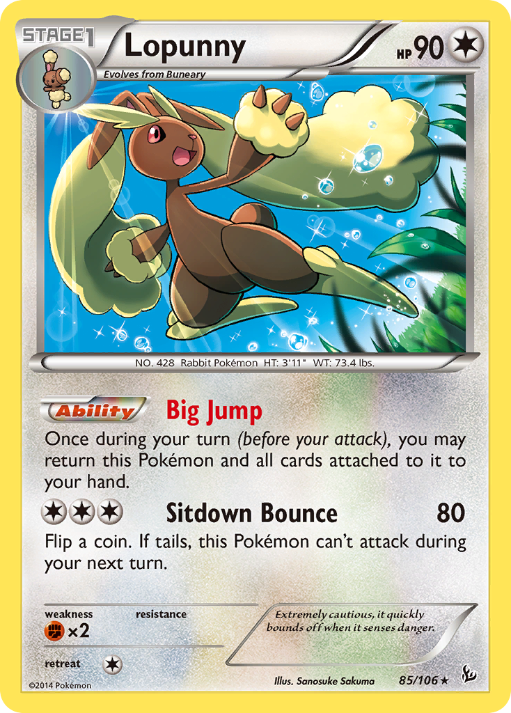Lopunny (85/106) [XY: Flashfire] - Destination Retro