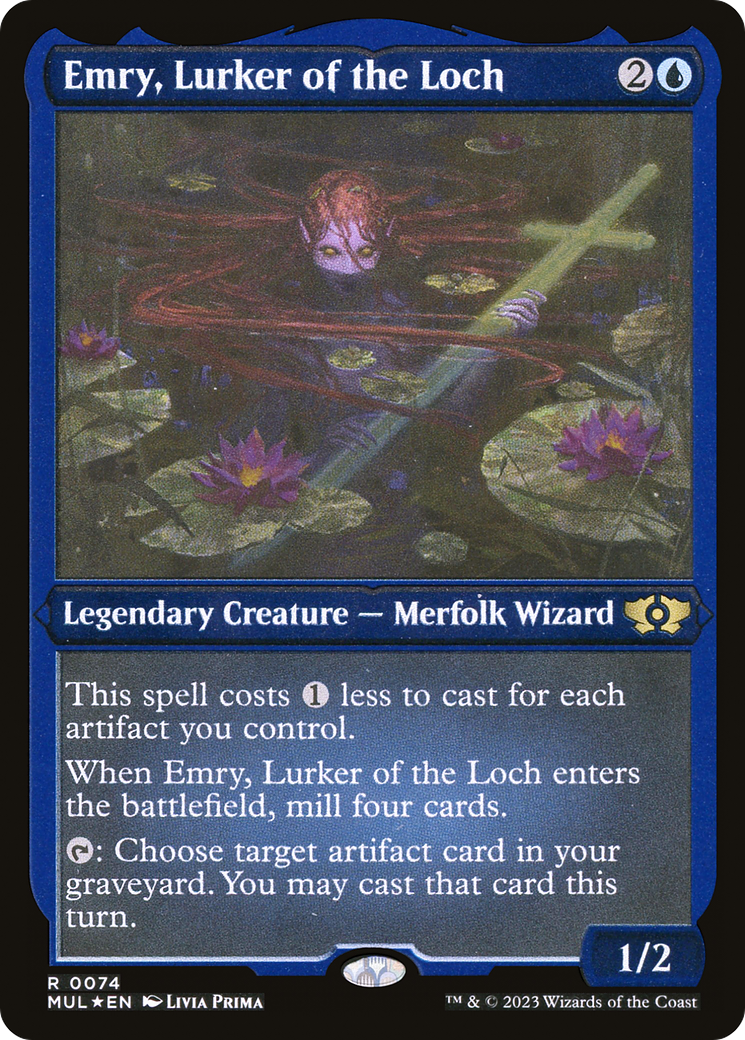 Emry, Lurker of the Loch (Foil Etched) [Multiverse Legends] - Destination Retro