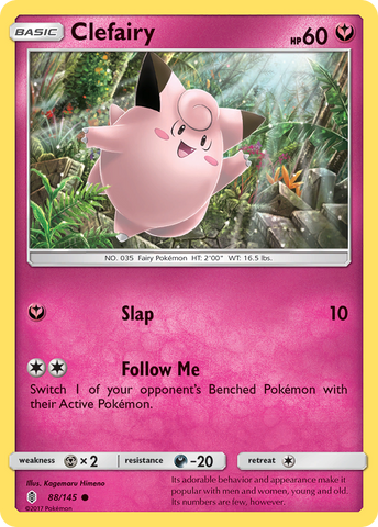 Clefairy (88/145) [Sun & Moon: Guardians Rising] - Destination Retro