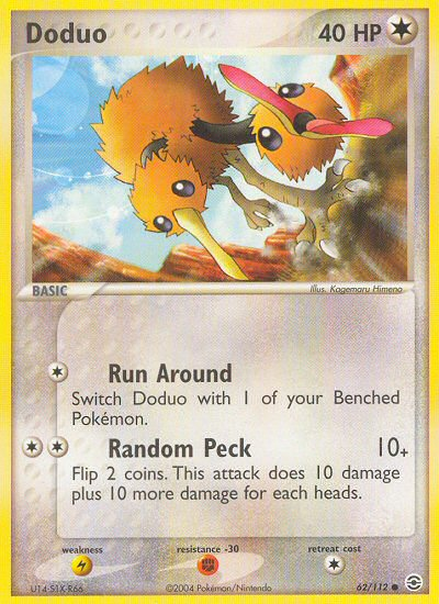 Doduo (62/112) [EX: FireRed & LeafGreen] - Destination Retro