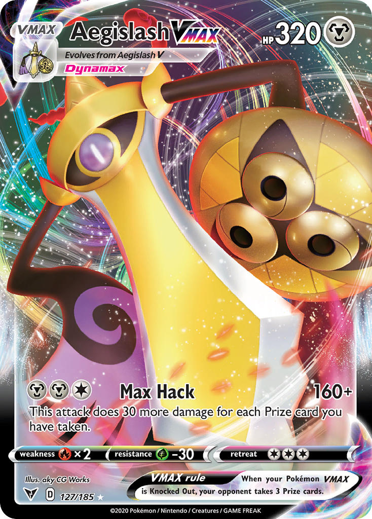 Aegislash VMAX (127) [Sword & Shield: Vivid Voltage] - Destination Retro