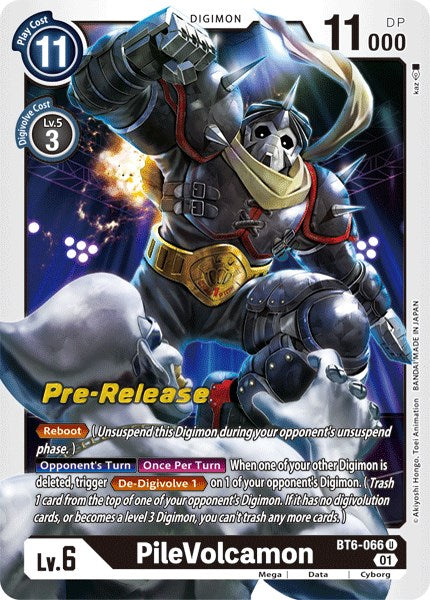 PileVolcamon [BT6-066] [Double Diamond Pre-Release Cards] - Destination Retro