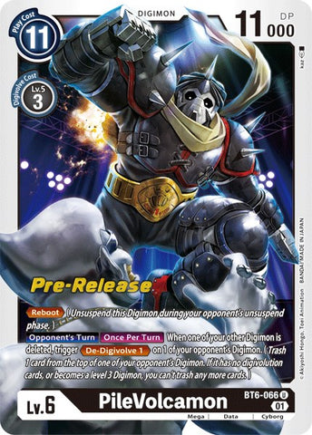 PileVolcamon [BT6-066] [Double Diamond Pre-Release Cards] - Destination Retro