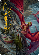 Hoarding Broodlord Art Card (Gold-Stamped Signature) [March of the Machine Art Series] - Destination Retro