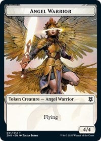 Angel Warrior // Hydra Double-sided Token [Zendikar Rising Tokens] - Destination Retro