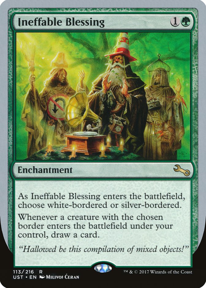 Ineffable Blessing ("choose white-bordered or silver-bordered") [Unstable] - Destination Retro