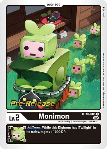 Monimon [BT10-005] [Xros Encounter Pre-Release Cards] - Destination Retro