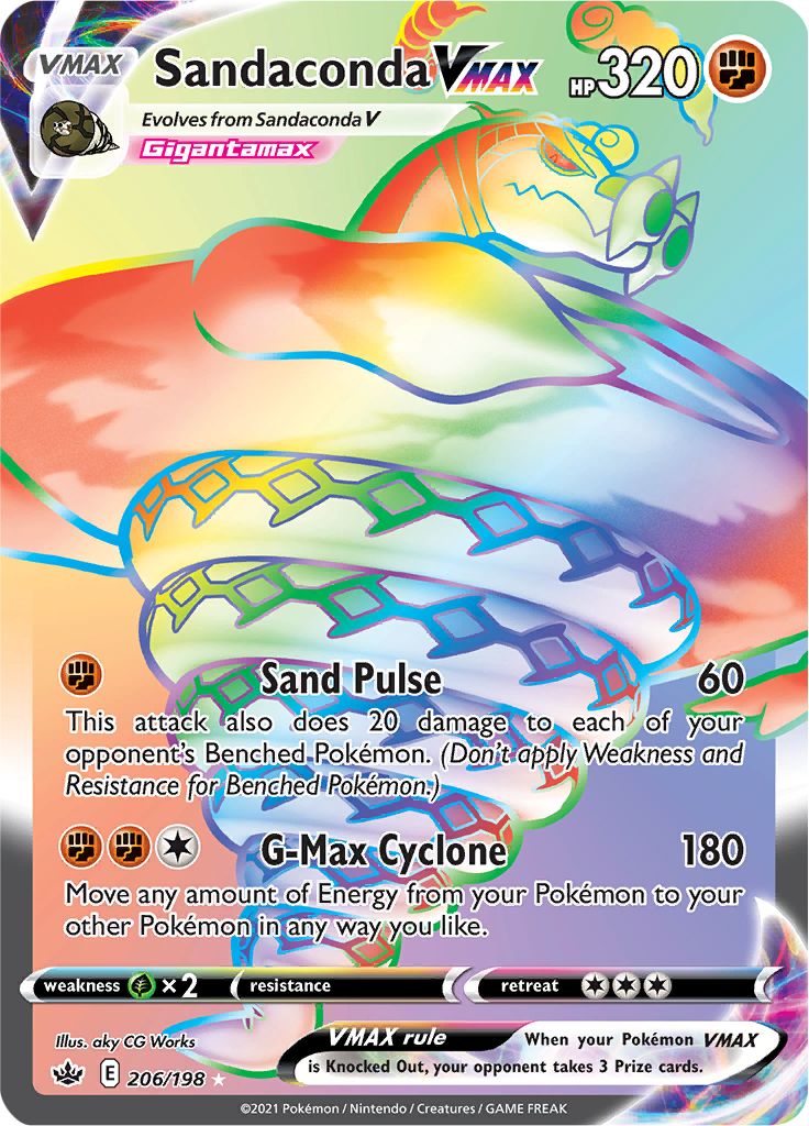 Sandaconda VMAX (206/198) [Sword & Shield: Chilling Reign] - Destination Retro