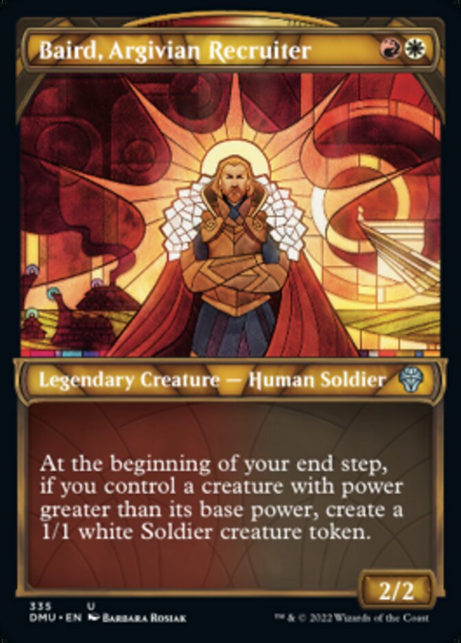 Baird, Argivian Recruiter (Showcase Textured) [Dominaria United] - Destination Retro