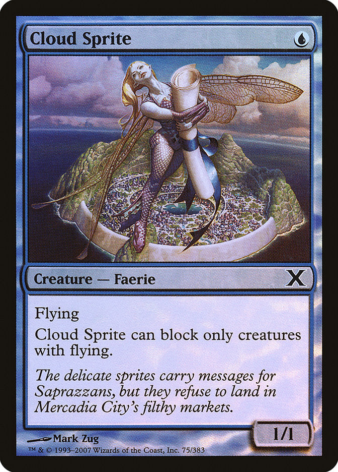 Cloud Sprite (Premium Foil) [Tenth Edition] - Destination Retro