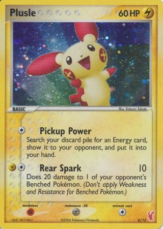 Plusle (6/12) [EX: Trainer Kit 2 - Plusle] - Destination Retro