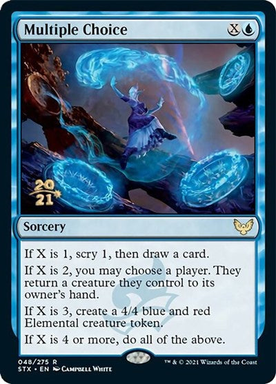 Multiple Choice [Strixhaven: School of Mages Prerelease Promos] - Destination Retro
