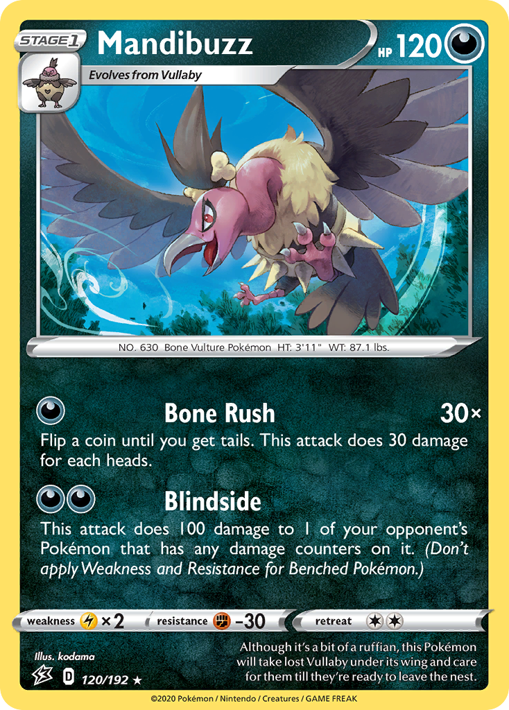 Mandibuzz (120/192) [Sword & Shield: Rebel Clash] - Destination Retro