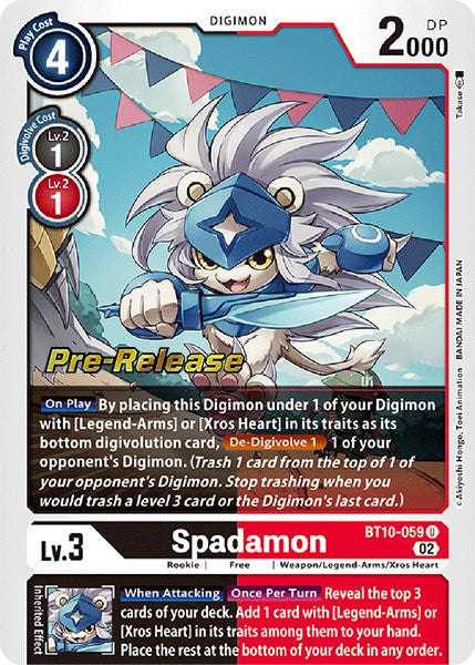 Spadamon [BT10-059] [Xros Encounter Pre-Release Cards] - Destination Retro