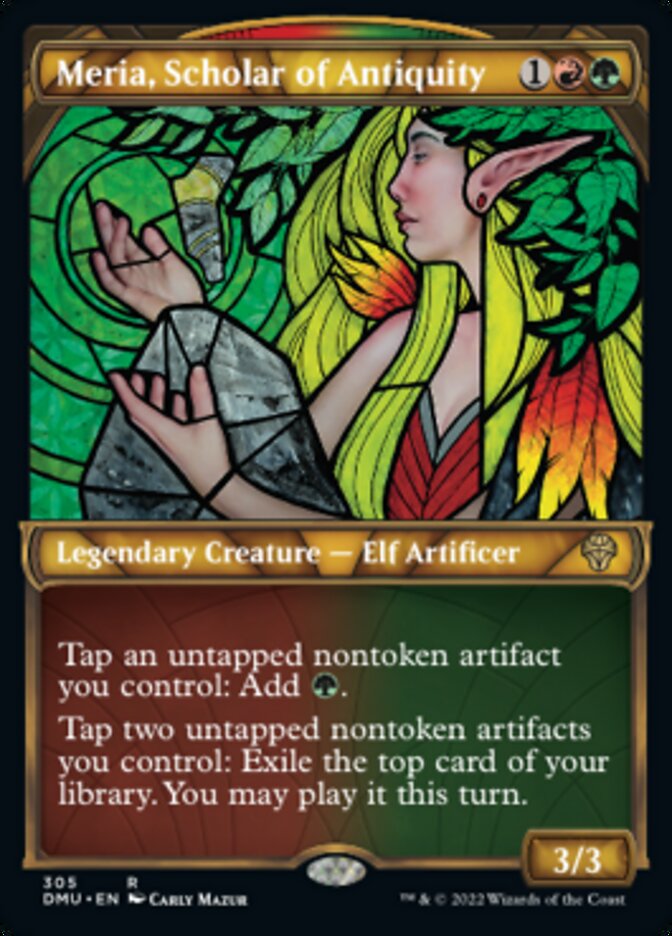 Meria, Scholar of Antiquity (Showcase) [Dominaria United] - Destination Retro