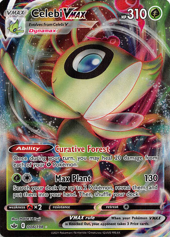 Celebi VMAX (008/198) [Sword & Shield: Chilling Reign] - Destination Retro