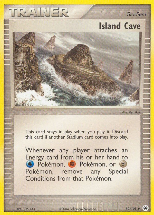 Island Cave (89/101) [EX: Hidden Legends] - Destination Retro