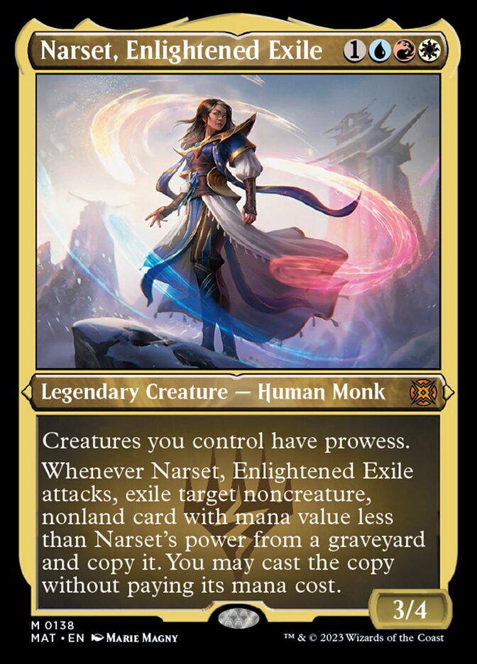 Narset, Enlightened Exile (Foil Etched) [March of the Machine: The Aftermath] - Destination Retro