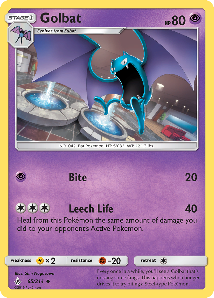 Golbat (65/214) [Sun & Moon: Unbroken Bonds] - Destination Retro