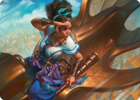 Talas Lookout Art Card [Dominaria United Art Series] - Destination Retro
