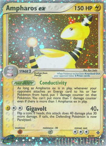 Ampharos ex (89/97) [EX: Dragon] - Destination Retro