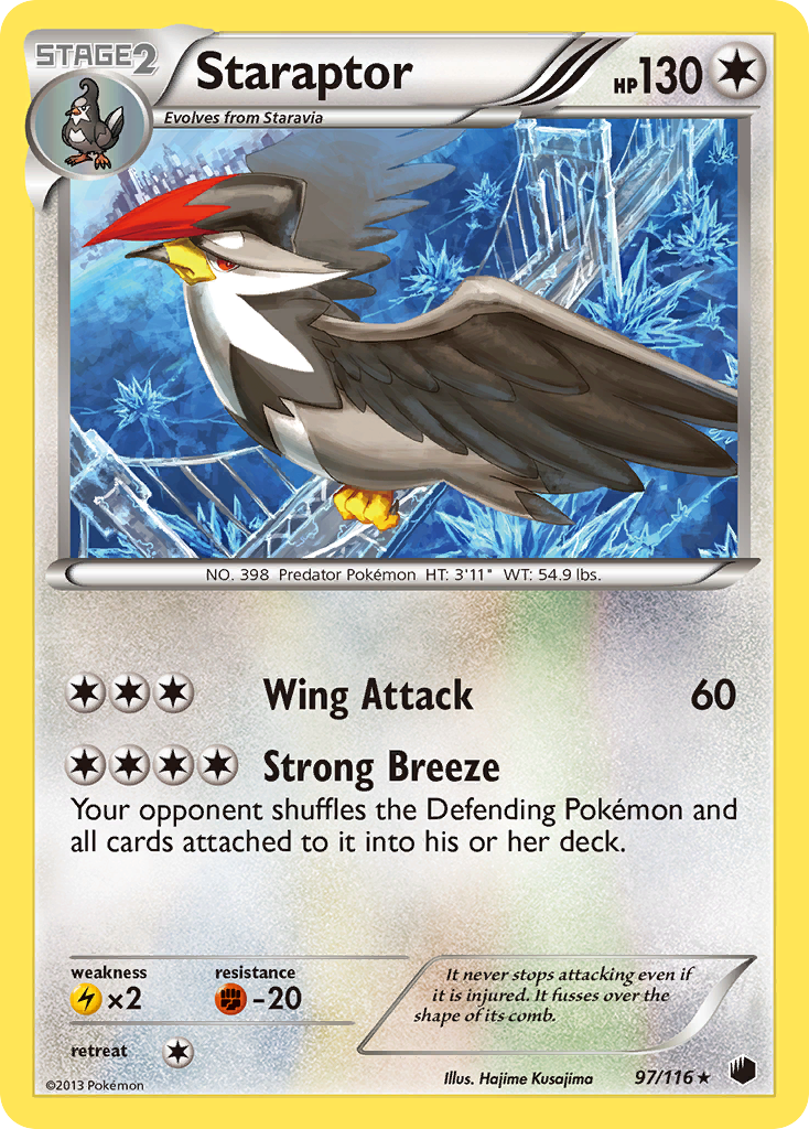 Staraptor (97/116) [Black & White: Plasma Freeze] - Destination Retro