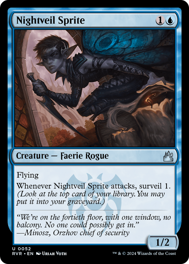 Nightveil Sprite [Ravnica Remastered] - Destination Retro