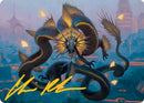 Ao, the Dawn Sky 1 Art Card (Gold-Stamped Signature) [Kamigawa: Neon Dynasty Art Series] - Destination Retro