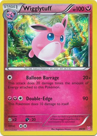 Wigglytuff (30/30) [XY: Trainer Kit - Bisharp & Wigglytuff] - Destination Retro