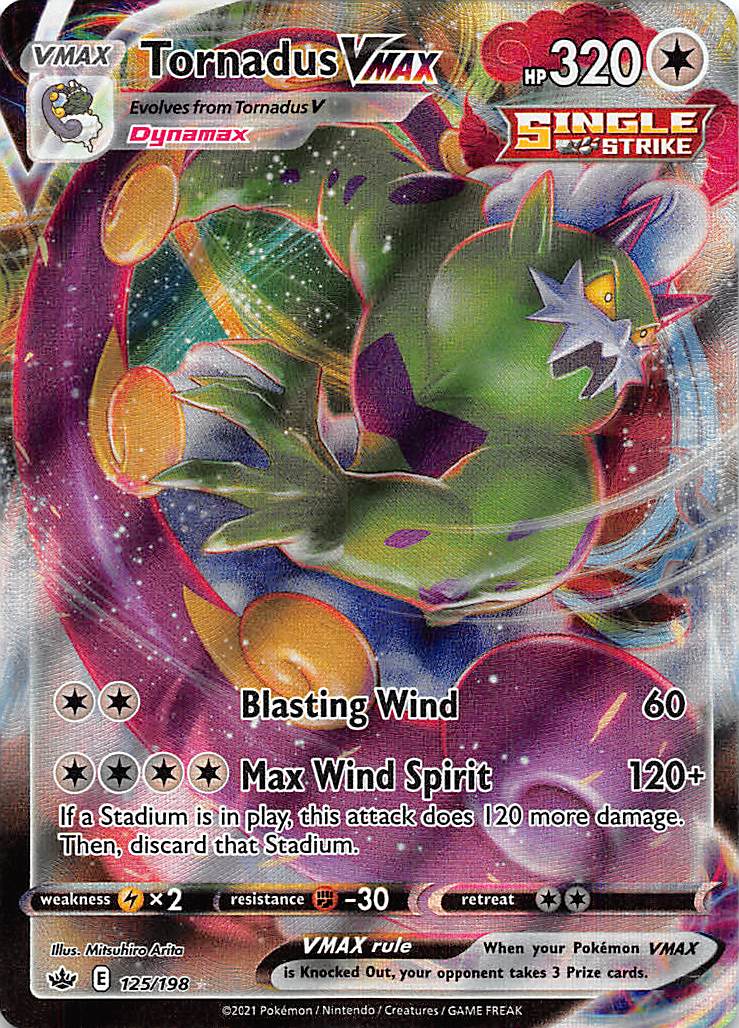 Tornadus VMAX (125/198) [Sword & Shield: Chilling Reign] - Destination Retro