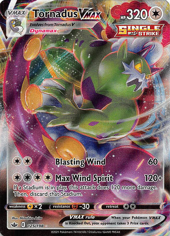 Tornadus VMAX (125/198) [Sword & Shield: Chilling Reign] - Destination Retro