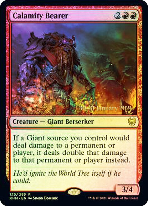 Calamity Bearer  [Kaldheim Prerelease Promos] - Destination Retro