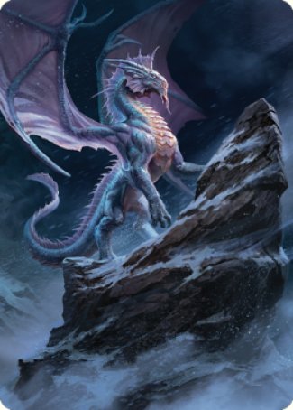 Ancient Silver Dragon Art Card (06) [Commander Legends: Battle for Baldur's Gate Art Series] - Destination Retro