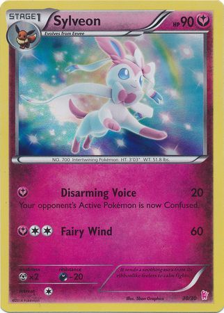 Sylveon (30/30) [XY: Trainer Kit - Sylveon & Noivern] - Destination Retro