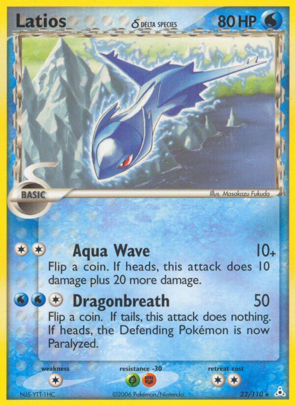 Latios (22/110) (Delta Species) (Theme Deck Exclusives) [EX: Holon Phantoms] - Destination Retro