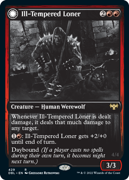 Ill-Tempered Loner // Howlpack Avenger [Innistrad: Double Feature] - Destination Retro