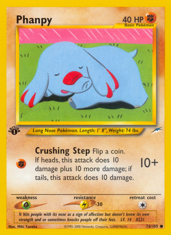 Phanpy (76/105) [Neo Destiny 1st Edition] - Destination Retro
