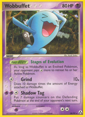 Wobbuffet (28/92) [EX: Legend Maker] - Destination Retro